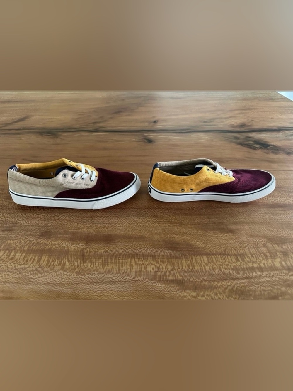 Sperry Top-Sider Striper I| CVO Corduroy Colorblock Sneaker  "Khaki Multi" | S:9 - Picture 4 of 14